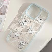 Schnauzer Puppy Suitable for IPhone16promax Apple 15 Mobile Phone Case 14 Cute Korean 13 Transparent 11 Soft 16promax