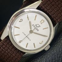 VINTAGE ENICAR STAR JEWELS Rankinio užvedimo Šveicariškas vyriškas laikrodis su baltu ciferblatu a703027-1