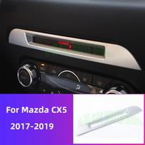 For Mazda CX5 Accessories 2017- Car Center Console CD Panel Trim Frame Cover Sticker Interior Mouldings Car No heatingbutton A