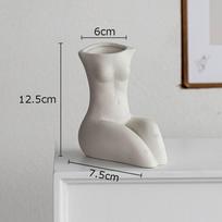 Chest Nude Figures Vases Human Body Art Ceramic Flower Pots Desk Decoration Artificial Flowers Decorative Porcelain Floral Vase