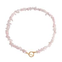 European and American jewelry irregular natural pink gravel special-shaped large pearl necklace female handwoven choker