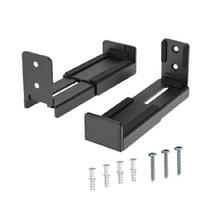 Universalus metalinis sieninis garsiakalbio laikiklis, tvirtas, antivibracinis dizainas, saugus laikymas „Bluetooth“ suderinamiems garso sistemoms 1 juoda