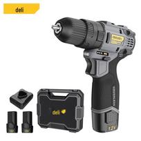 Deli 12V Brushless Cordless Impact Drill CN plug (adapter included) dvigubos baterijos spalva