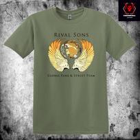 26 Rival Sons 'Globalūs gerbėjai ir gatvės komanda' Roko grupės Unisex medvilninis marškinėlis S-3XL Unisex marškinėlis L