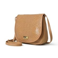 MaheTri Croco Satchel- Beige Crossbody Sling Leather Bag For Girls & Womens For Everyday use 10 Inch smėlis