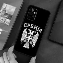 Serbijos vėliavos minkštas dėklas, skirtas Samsung Galaxy A54 A53 A73 A13 A71 A51 A14 A52 A32 A12 A22 A52S, galinis dėklas Samsung A14