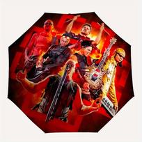 1pc Rammstein Automatic Opening/closing Umbrella, Foldable Sunshade, Perfect Gift for Friends, Durable Plastic Handle yy250808057