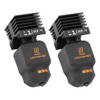 2 Pcs Hotend Replacement for Bambu Lab P2S H2D H2S 3D Printer 0.4mm Nozzle High Flow Hotend with 4 Silicone Sleeves