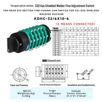 Zhuochao KDHC-32/6X10-6 Ten-Speed CO2 Gas Shielded Welder Switch with Fine Adjustment.