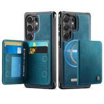 Samsung S26 Ultra telefono dėklas su kortelių laikikliu ir belaidžio įkrovimo stovu Samsung S23 Ultra
