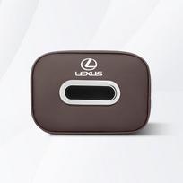 Didelės talpos automobilio interjero servetėlių dėžutė Kleenex laikymo krepšys Priedai Lexus F SPORT ES UX 300e GS GX IS LBX NX RX 350h 450h ruda