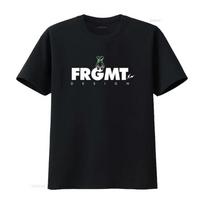 Fragment Design X Medicom Toy Be Rtee Frgmt Logo T Shirt for Fashionable Streetwear Enthusiasts Vintage Washed Stylish S juoda