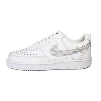 Nike Court Vision 1 White Tower PU Leather Abrasion Resistant Low top Skateboard Shoes Unisex White Orange DH2987-101(team488-) 40.5