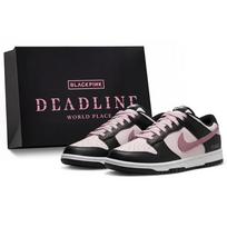 Nike Dunk 'BlackPink Pink Litchi Cleansing Water Slip Resistant Low top Skateboard Shoes Unisex Black Pink DD1503-101(Team2070-S-BOX) 35.5