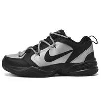Nike Air Monarch 4 Black Silver Lace, Deconstruction, Premium Silver, Luxury Streetwear Casual 415445-001(Team2070-) 38