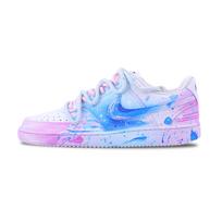 Nike Court Vision 1 Slip Resistant Abrasion Resistant Low top Skateboard Shoes Men's Blue Pink DH2987-101(Team620-) 45