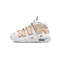 Nike Air More Uptempo Cheese Milk Cat Paw Cushioning Abrasion Resistant Cushioning, Wear Resistant Mid top DH9719-100(Team1868-) 35.5