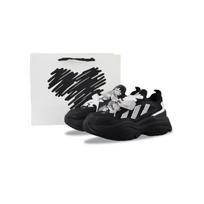 Adidas Originals OZGAIA Atsparūs trinčiai Žemi Stori Sportbačiai Moteriški Juodi Sidabriniai JQ4110(Team840--) 39⅓
