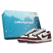 Nike Big Lemon Joy Low top Skateboard Shoes Men's Black Red 355152-150(Team399-S-BOX) 43
