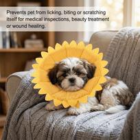 Sunflower Shaped et Recovery Collar Soft Foam Anti-Lick Neck Ring  Grooming Period Use S