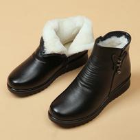Žieminiai moteriški batai šilti medvilniniai batai minkštu padu Moteriški sniego batai pliušiniai nuogi batai Patogūs Zapatos Para Mujeres 36 juoda