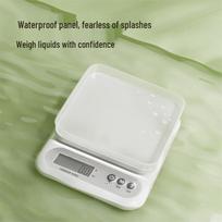 COOKER KING High-Precision Digital Kitchen Scale elegantiška balta spalva