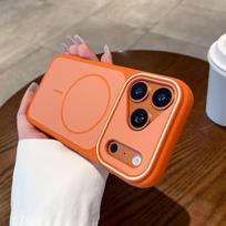 Magnetic, Anti-Drop Dual-Color Phantom Case for iPhone 17 Pro Max and Apple 16 Pro Max iPhone 13 Pro Max oranžinė