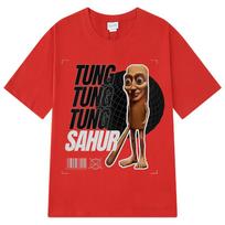 Italian Brainrot Tralalero Tralala Tung Tung Tung Sahur Bombardiro Crocodilo Lirili Larila Funny Meme Vintage Unisex Tshirt Top S