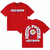 Singer Junior H Sad Boyz 4 Live Graphics Cotton T Shirt Unisex Women Short Sleeve Casual Hipster Double Sided Print Gothic Cozy Tee S