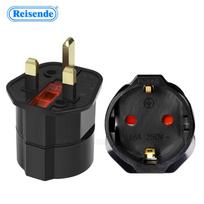 13A kelioninis adapteris: JK kištukas į ES lizdą su saugikliu Black (Pure Copper)