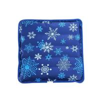Summer Pet Cooling Mat Soft Gel Ice Pad Breathable Sleeping Bed for Dogs Cats Cool Cushion Anti-Slip Washable Pet Pad 1PC-36*36CM mėlyna