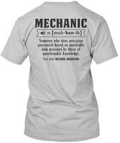 Cool Mechanic - Trust Me Im A Nmuh-kan-ik T-Shirt Made in the USA Size S to 5XL S