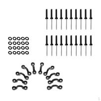 10 Pieces Kayak Pad 20 Rivets + Screw Nuts, Deck Loops tie Eyes Kit
