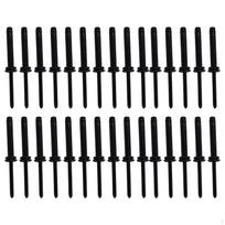30Pcs Rivets, Kayak Pad Eye Long Grip Bulb Mounting Rivet with O Rings for Installing Canoe