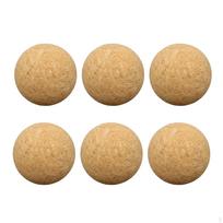 6 Pieces Cork Table Soccer Foosballs Replacements Mini