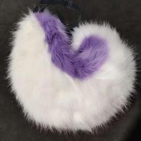 Furry Big Curly Shiba Inu Tail Wolf Tail Fursuit Tail Girl Plush Faux Fur Wolf Tail Fancy Dress Anime Lolita Cosplay Accessories One Size