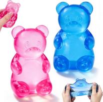 Toys Kids  Childrens Stress Bear Taba Squishy Balls 2PC Playset, Pink  Blue Gummy Bear Squishy, Sugar Squishy Stress Relief Squeeze for Adults United States