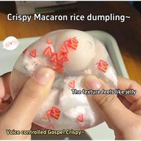 Macaron Rice Dumpling Squeeze Ball, Crispy Jelly Texture Pinch Toy, Multi-Crush Stress Relief Fidget United States