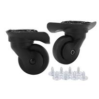 1 Pair PP PET Luggage Swivel Casters Swivel Mute Luggage Wheels Replacement 360 Degree Rotation Travel Suitcase Caster juoda