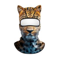 3D Animal Balaclava Mask Sun Protection Ice Silk Full Face Mask Lifelike Windproof Cooling Neck Gaiter Cycling/Party/Outdoor