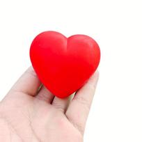Valentine's Day Heart Squishy Squeeze Stress Ball Stress Anxiety Relief Fidget Toy Cute Desk Decompression Plaything red