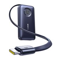 Išorinė baterija 10000 mAh 45W USB-C Enercore Cr11 Ze Integruotu USB-C Kabeliu - Juoda