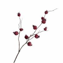 Foam Artificial Pomegranate Branches 11 Fruit Realistic Fake Plants  Wedding Decoration raudona