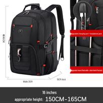 Men's Large Capacity 17.3'' Laptop Business Backpack
