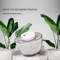 Premium Electric Salad Spinner: Multi-Purpose Dehydrator & Fitness Meal Prep Tool for Fruits, Vegetables, and Lettuce. Medium 4.75L White