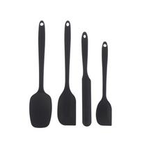 4Pcs/Set Non Stick Heat-Resistant Silicone Spatula Set Kitchen Utensils With Cream Scraper For Cooking Mixing Baking Tools juoda