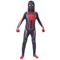 Kids Ultimate Miles Morales Spider-Man Suit, Multiverse, Lycra, 110cm, Ages 3-4, Multicolor 3 years/4 years
