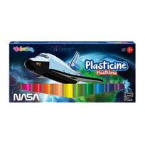 Plastelina Okrągła Nasa 12 Kolorów Colorino