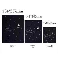 Black Paper Sketchbook: Pure Black Blank Pages for DIY Creative Graffiti & Student Diary Notebook. Small: 105x142mm juoda