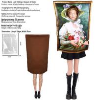 Mona Lisa Halloween Cosplay Jumpsuit - Famous Painting Costume for School Performances Adult One Size